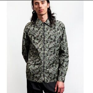 Acne Studios Green and Black Patterned Jacket